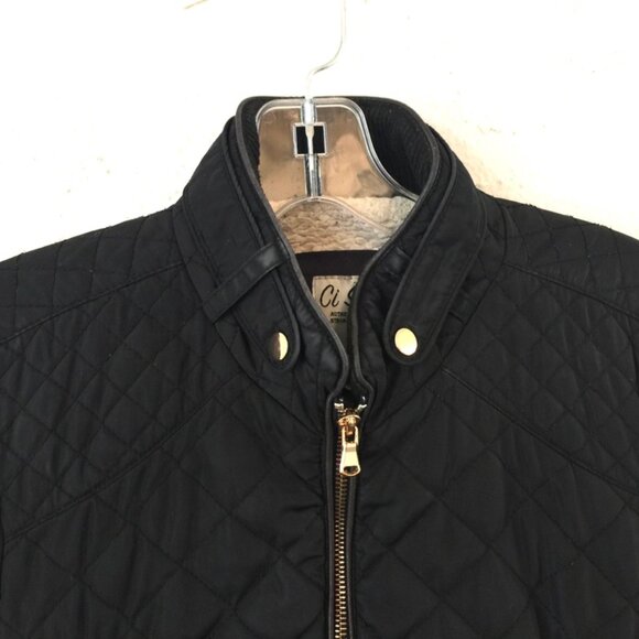 Ci Sono Quilted Riding Jacket sz Medium - Picture 2 of 7